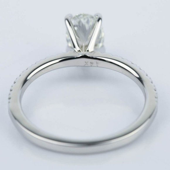 IGI 0.70 Ct Oval Lab Grown Diamond Engagement Ring - Picture 4 of 4
